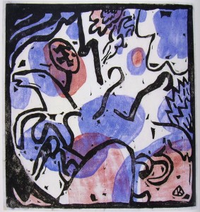 Wassily Kandinsky: Tre cavalieri in rosso blu e nero